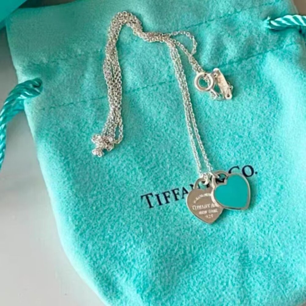 Tiffany & Co. Enamel Heart Necklace